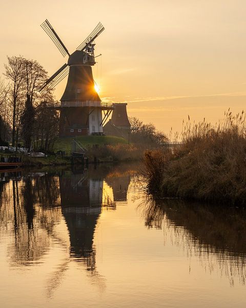 Twin mills of Greetsiel, East Frisia, Germany by Alexander Ludwig