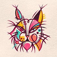 Abstrakte Gesichter Luchs