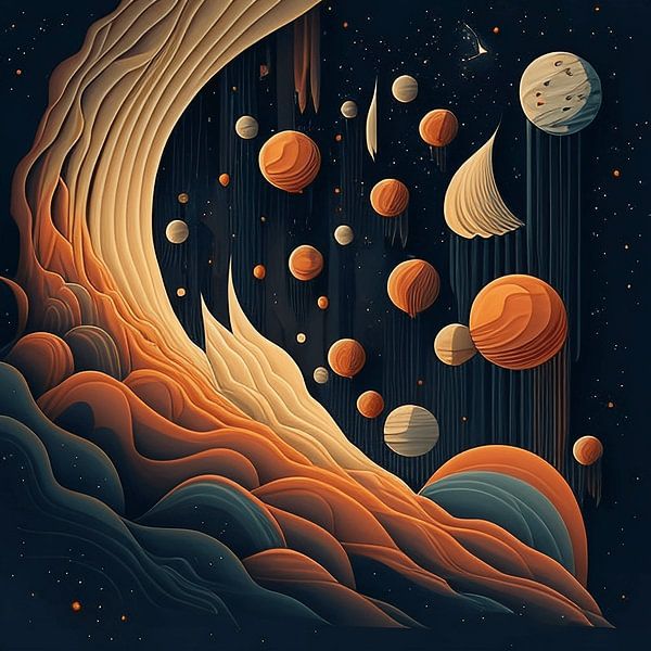 Cosmic vortex by Vythryd Arts