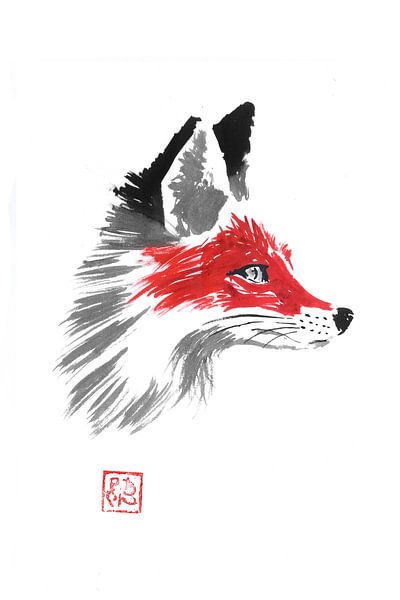 red fox par Péchane Sumie
