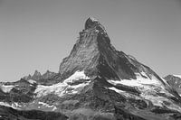 Matterhorn in Schwarz und Weiß