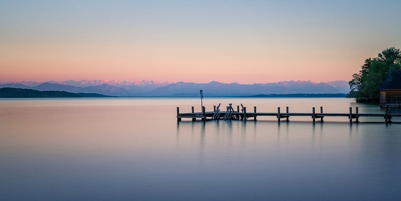 Jetée à Starnberger Lac par Toon van den Einde