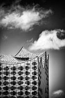 Elbphilharmonie Hamburg black and white modern Architecture