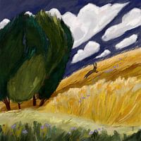 Dark Sky Landscape Artwork