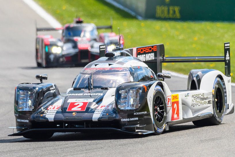 Porsche 919 Hybrid-Sportprototyp-Rennwagen in Spa Francorchamps von Sjoerd van der Wal Fotografie
