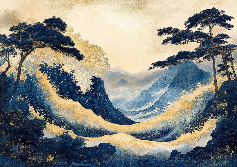 Japanischer Kunstdruck von Niklas Maximilian