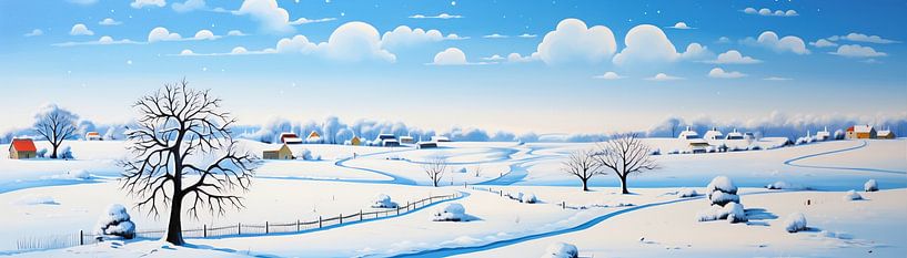 Winter Modern 33947 von Blickfänger Gemälde