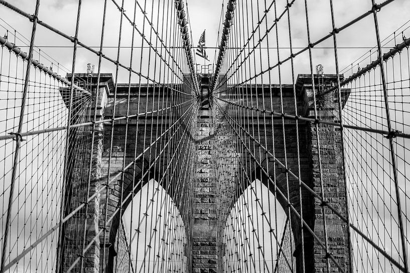 Brooklyn Bridge Seile von Thomas van Houten