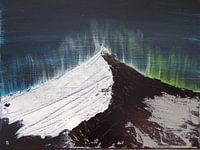 Polarlicht über Schneeberg