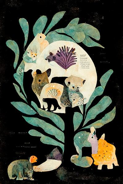 The Tree Of The Animals ( What Do You See Reihe) von Treechild