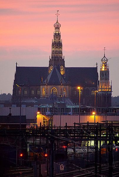 St. Bavo &amp; Bakenesserchurch, Haarlem (2021)-1 by Eric Oudendijk