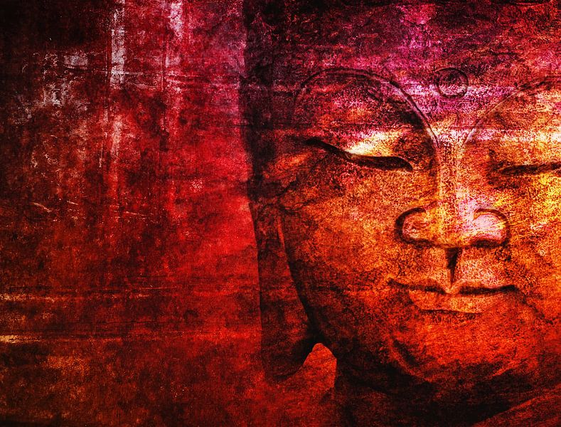 bouddha rouge par Claudia Moeckel