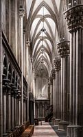 A side aisle of Nidaros cathedral