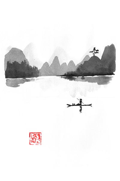 l'ile du pêcheur par Péchane Sumie