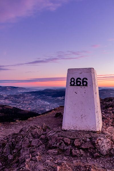 Petite randonnée au coucher du soleil vers le Ruppberg près de Zella-Mehlis - Thuringe - Allemagne par Oliver Hlavaty