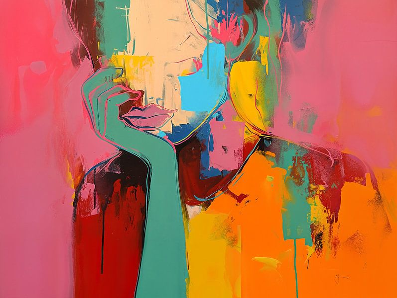 Porträt von Abstraktes Gemälde