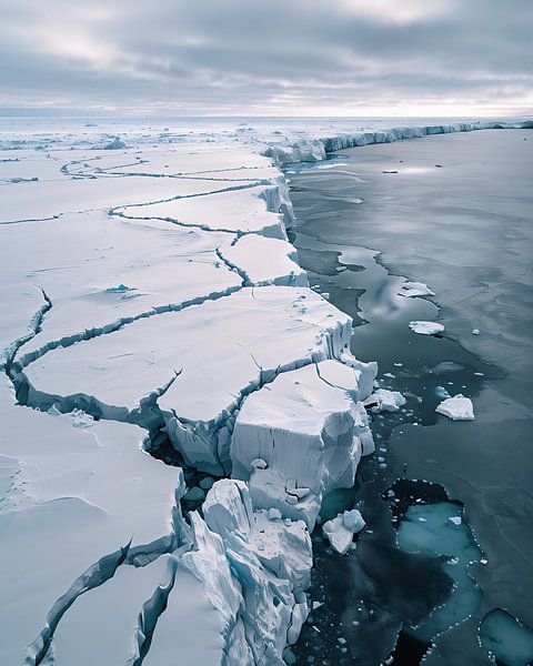 Fuite de glace polaire par fernlichtsicht