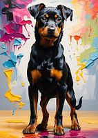 dog in abstract