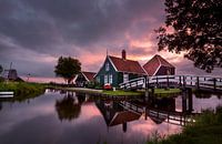 Sonnenaufgang im typisch niederländischen Zaanse Schans