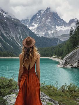 View over the landscape in autumn
