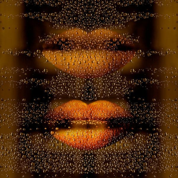 Lots of Champagne Kisses. Impressionism. Drops. by Alie Ekkelenkamp