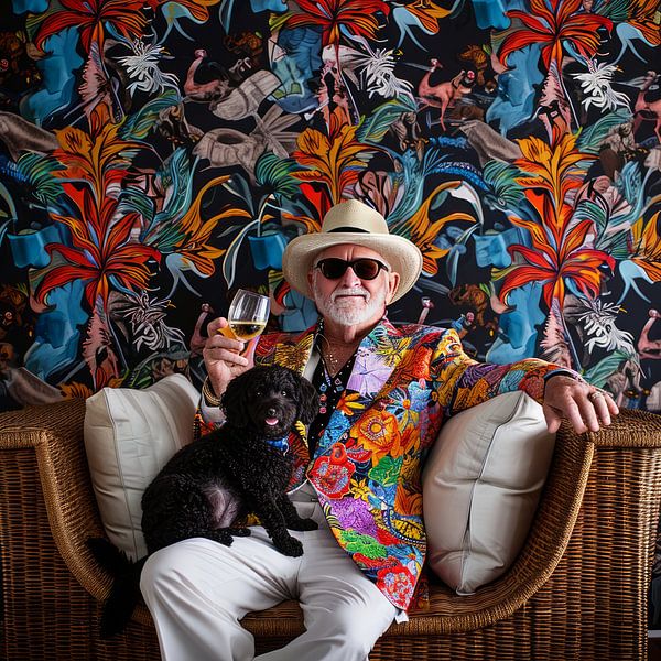 Flamboyanter alter Mann 9 von DNH Expressions