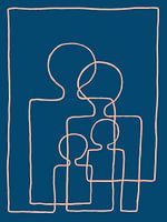 Foursome Prussian Blue/Potters Pink