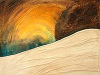 Structure abstraite soleil et tempête