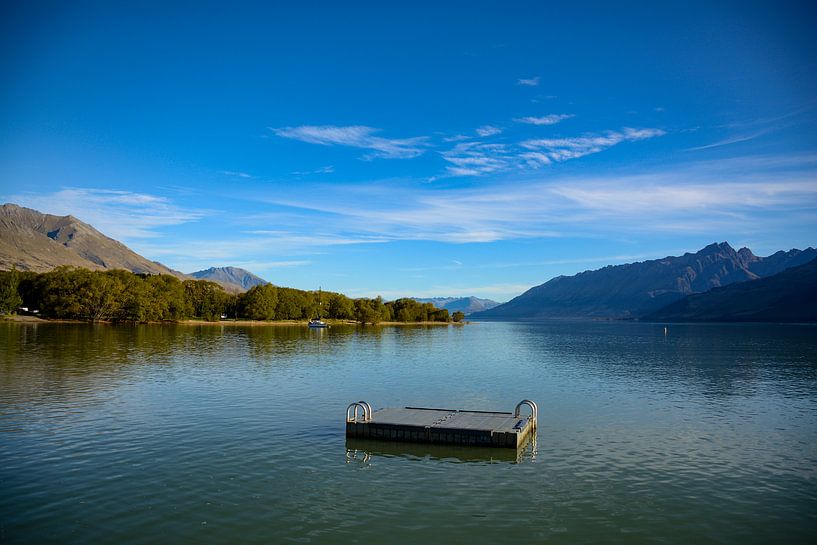 Glenorchy Wharf Schwimmen von Ton de Koning