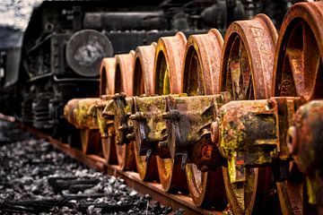 Freight wagon axles by Rob Boon