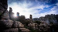 Die zerklüftete Felsen von Torcal de Antequera