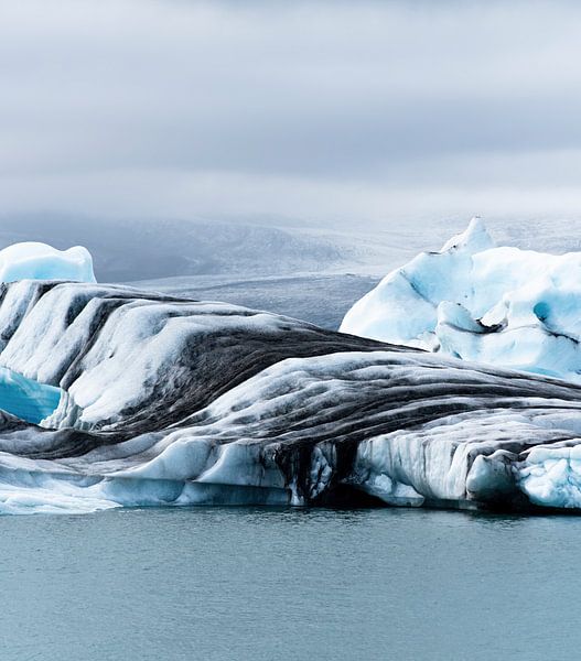 Island, Jökulsárlón Gletschersee mit Eisbergen von Caro Hum