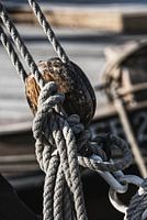 Hölzerne Schiffsrolle