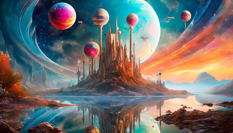 Dreamscape in space by Mustafa Kurnaz