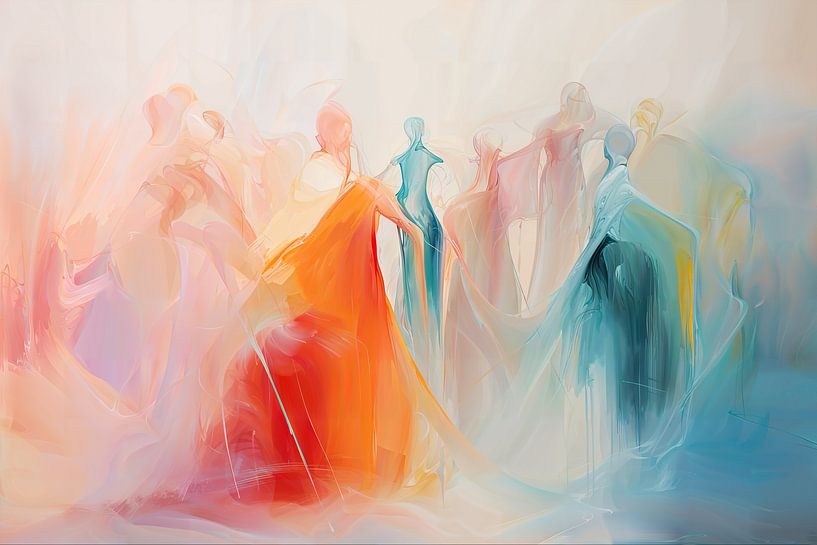 Menschen abstrakt von Bert Nijholt