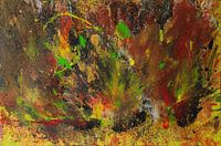 Abstrakter Expressionismus. Bunte abstrakte Malerei.