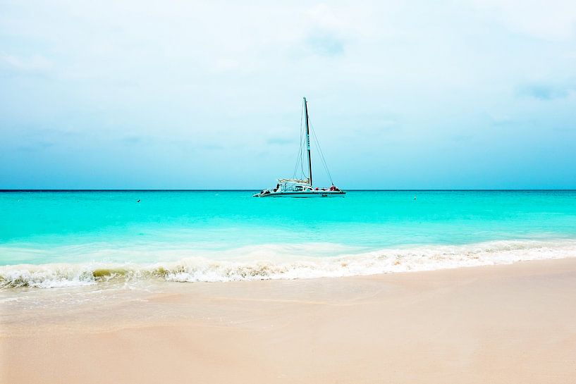 Segelyacht in der Karibik bei Aruba von Eye on You
