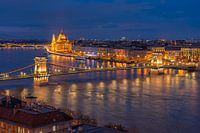 Chain Bridge and Parlaiment in Budapest