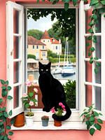 Katze im Fenster