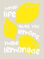 TW living - modern summer lemon art - THREE