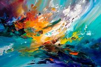 Danse abstraite de l'énergie et de l'émotion