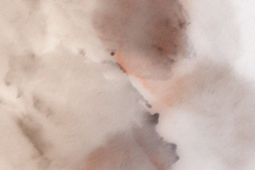 Japandi rêve, moderne et abstrait dans des couleurs douces par FRESH Fine Art