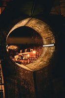 Reflexion unter und durch die Brücke