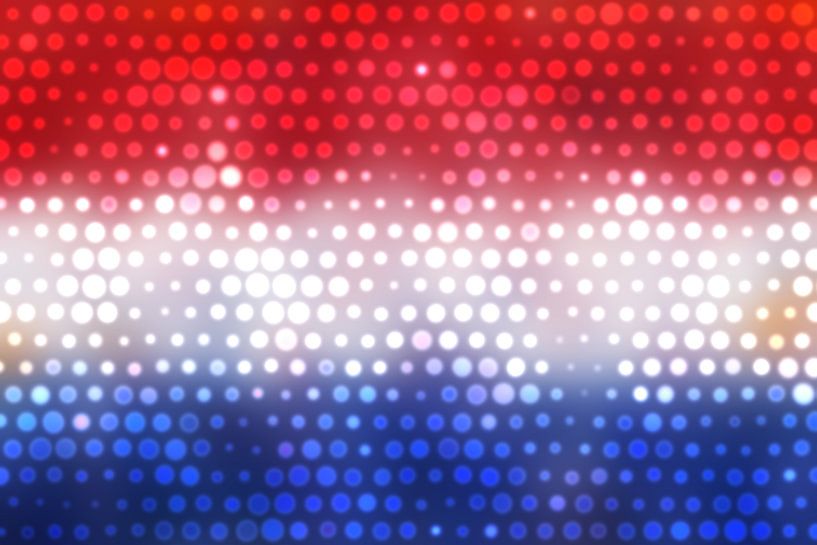 Un drapeau néerlandais rayonnant par Arjen Roos