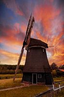 Lebendige rote und orange Farbe Sonnenuntergang