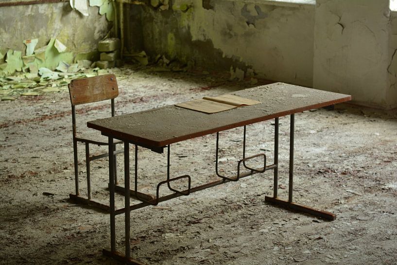 Schoolbankje van Dennis Brok