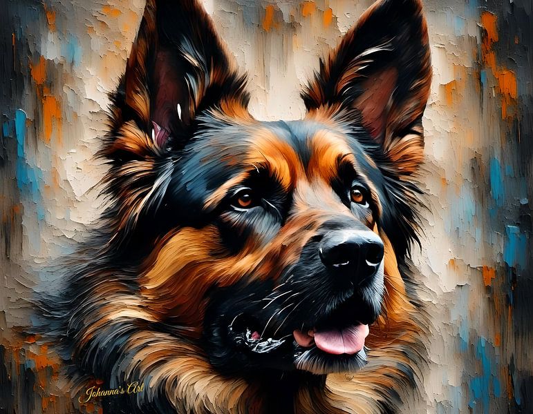 Hundekunst - Deutscher Schäferhund 2 von Johannas Art Creations