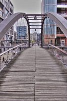 Holzsteg in der Hafencity