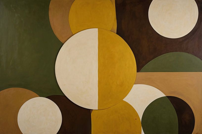 Geometrisches abstraktes Muster mit Kreisen von Art & Soul Creations