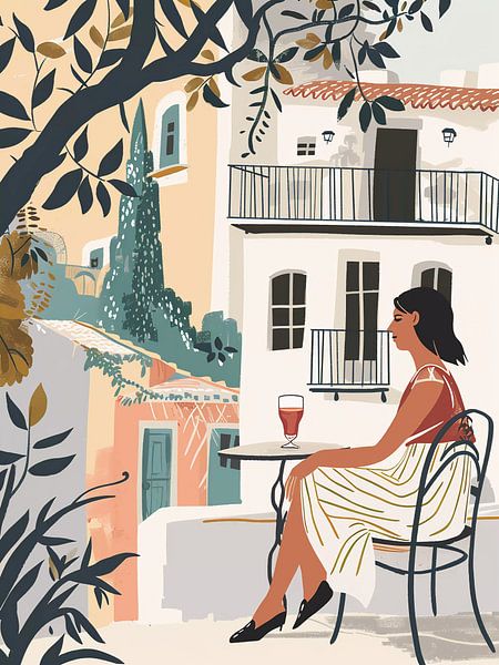 Boire un café à Athènes par haroulita